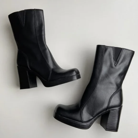 Heeled Platform Boots